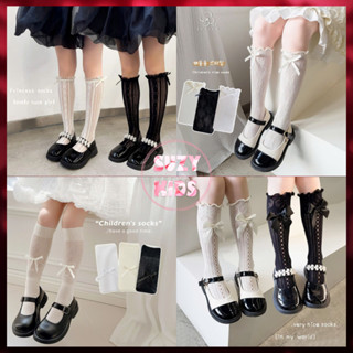 Tất Đùi Phối Ren Cho Bé Gái, Vớ Công Chúa Cho Trẻ Em Mang Giày Phong Cách Lolita Siêu Xinh V29