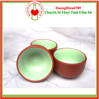 Chén, Đĩa Uống Trà Bát Tràng Đất Đỏ Đẹp