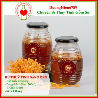 Hũ Đựng Mật Ong, Lọ Đựng Mật Ong Thủy Tinh Đủ Size - Duonghieu6789