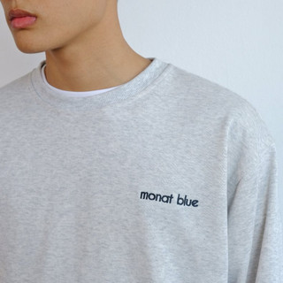 [ OUTLET ] MONAT BLUE Basic Grey - Áo Sweater nỉ chân cua unisex