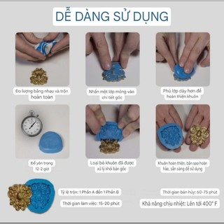 Silicone Đất Sét Làm Khuôn 1A:1B -Bảo Minh Epoxy