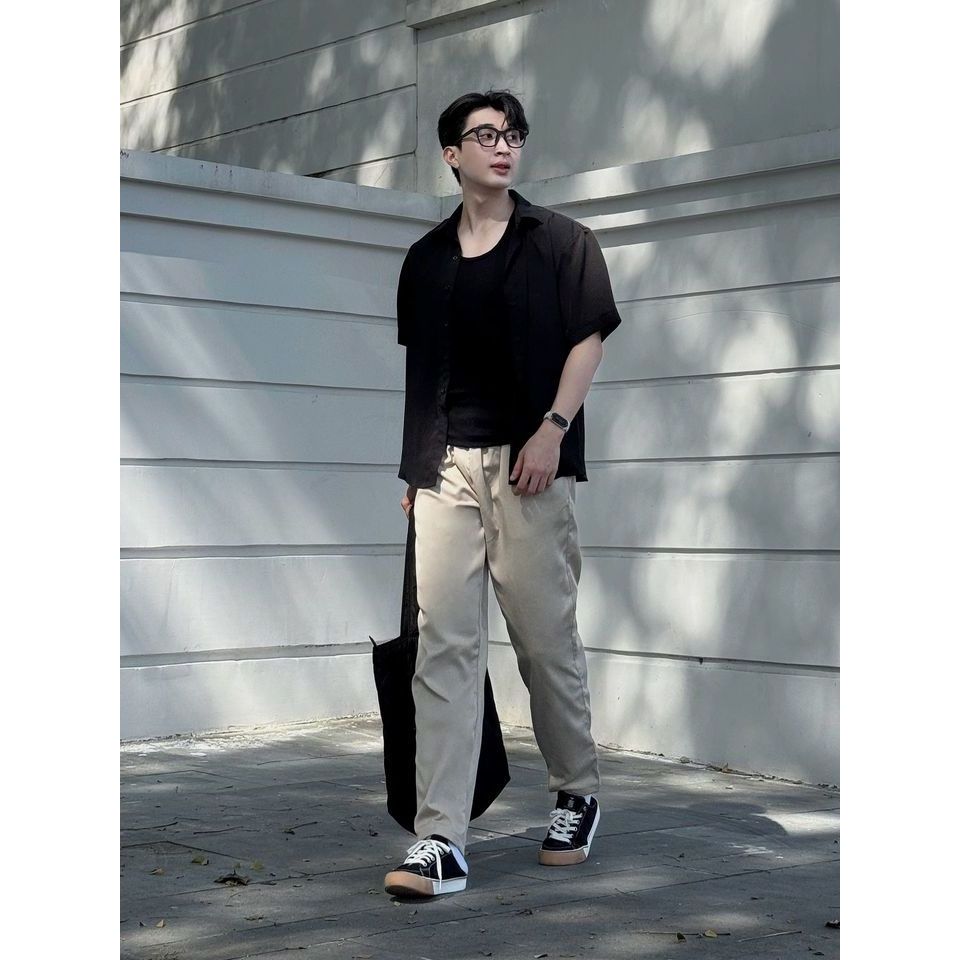 COMBO 2 Quần Dài Kaki Dáng Baggy Ống Suông Cạp Chun Unisex Nam Nữ PN STORE QBK | BigBuy360 - bigbuy360.vn
