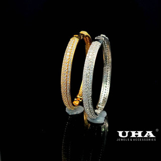 V537 - Vòng tay nữ UHA, lắc tay bền màu thiết kế cao cấp sáng lấp lánh