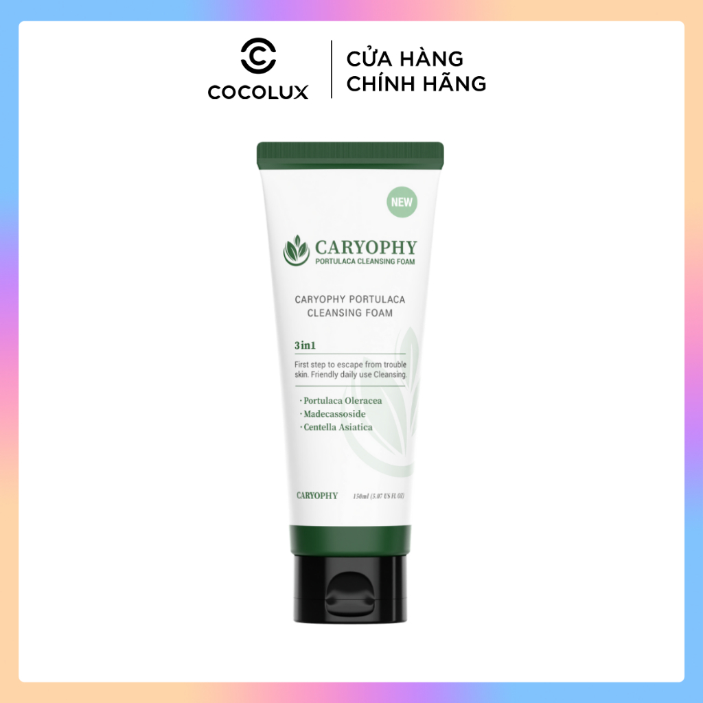 Sữa rửa mặt  Caryophy Portulaca Cleansing Foam 150ml