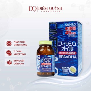 Dầu cá Omega 3 EPA & DHA Orihiro Nhật Bản hộp 180 viên