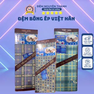 Đệm Bông Ép Việt Hàn 3 Khú.c Tinh Khiết Cao Cấp, Đa Kích Thước, Chống Kh.uẩ.n, Bảo Vệ Cột Sống (Giá Rẻ Tại Xưởng)