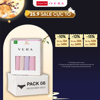 Combo 06 quần lót nữ thun lạnh VERA 6323 