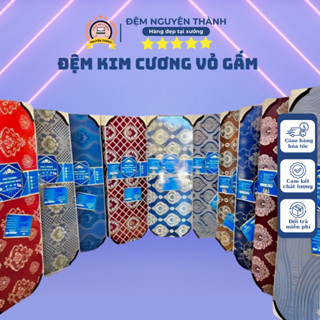 Đệm Bông Ép Kháng Khuẩn Kim Cương Vỏ Gấm Cao Cấp ,Sang Trọng, Độ Cứng Lý Tưởng, Chống Đau Lưng, Hỗ Trợ Xương Khớp