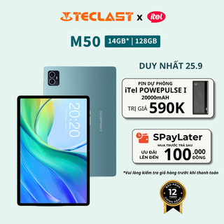  Máy Tính Bảng Teclast M50 Tablet 14GB(6+8)/128GB | Màn Hình 10.1inch | Loa Kép | 2 SIM - Chính Hãng