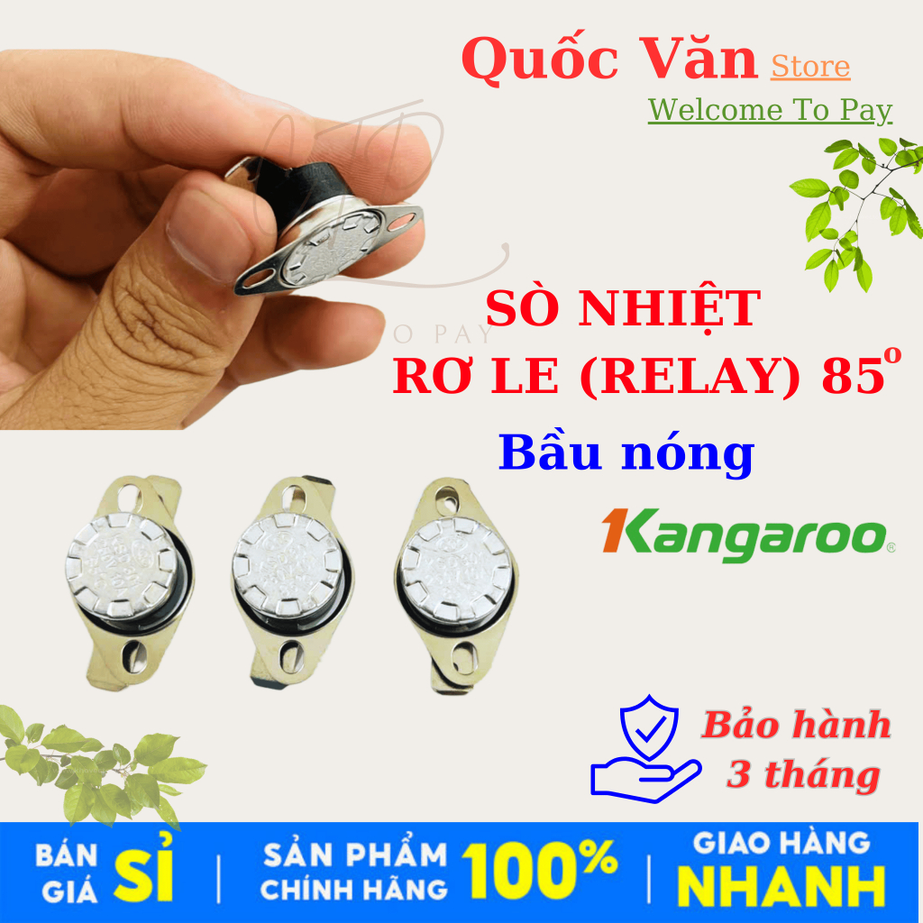 SÒ NÓNG - RƠ LE (RELAY) 85 ĐỘ ( Mặt bằng ) - Dành cho Bầu Nóng Máy Lọc Lước Kangaroo 1,2L