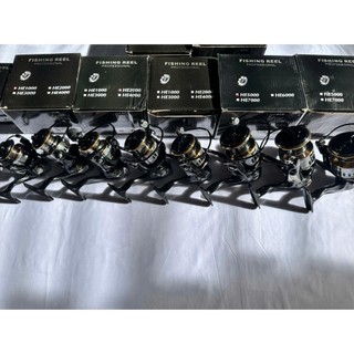  Máy Câu Cá - Đứng - Spinning -  HE FISHING REEL - size 800 - 1000 - 2000 - 3000 - 4000 - 5000 - 6000 - 7000 