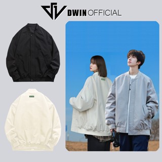 Áo khoác gió nam nữ DWIN local brand bomber vải dù 2 lớp unisex form oversize chống nước không nhăn