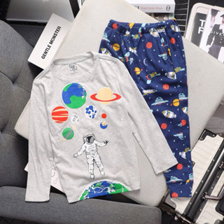 Đồ Bộ Thun cotton quần dài áo tay dài bé trai size 23kg...58kg