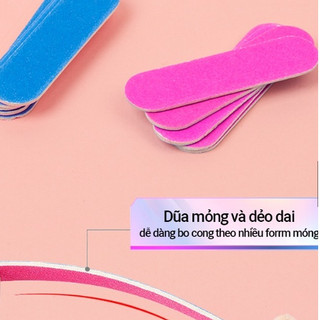 Set 10 chiếc dũa móng tay mini - Dũa mini