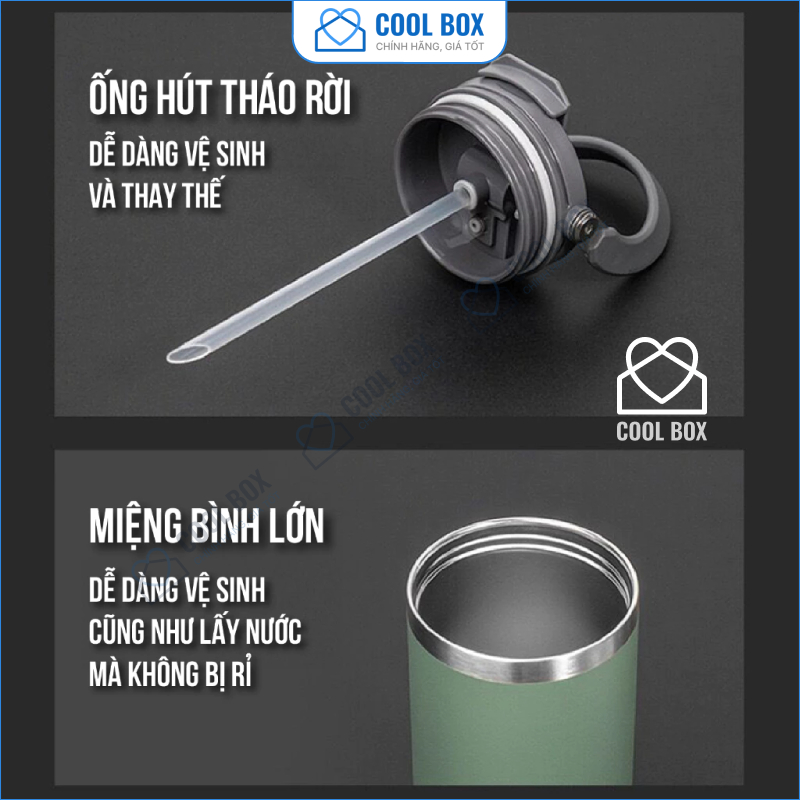 Ly giữ nhiệt cao cấp Tyeso V2 có 5 dung tích 600-1200ml, cốc giữ nhiệt thể thao COOLBOX tyeso v2 | BigBuy360 - bigbuy360.vn