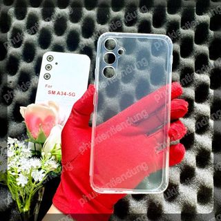 Ốp Lưng Samsung A34 5G Nhựa Dẻo Trong Sò Cao Cấp Viền Chống Trơn