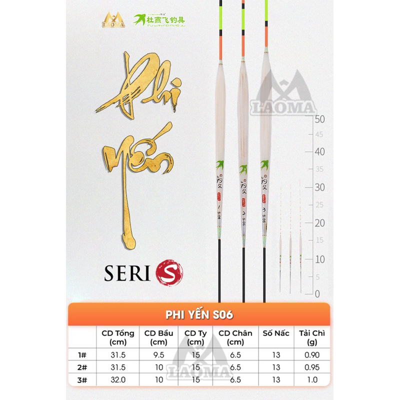 Phao Phi Yến cỏ bóc vỏ S06-S07-S10-S20-S16