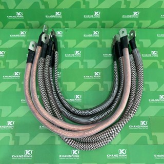 Dây đồng M25 M35 M50 có bấm Cos dùng cho máy hàn cell pin, máy hàn điểm