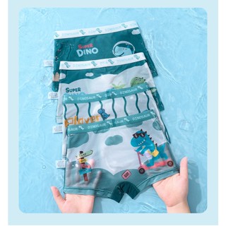 Bộ 4 Quần Lót Bé Trai Vải Lưới Thông Hơi In Hoạt Hình  Thời Trang Mùa Hè Cho Bé Trai sịp thông hơi