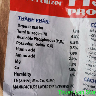 Phân Cá Tan Chậm Mỹ Hữu Cơ Dạng Hạt gói 100g