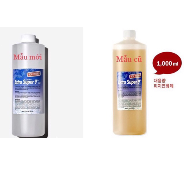 [1000ml] DUNG DỊCH Ủ MỤN ĐẦU ĐEN SPA MEDIPEEL EXTRA SUPER 9 CHAI 1 LÍT