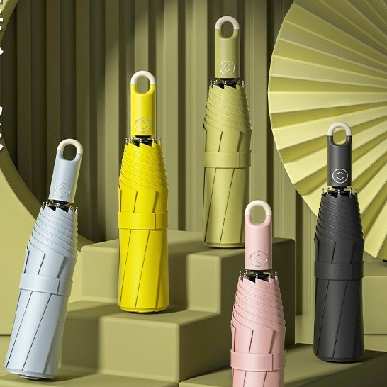 Ô dù che mưa đi nắng tự động xếp gấp gọn LAGU ô dù 2 lớp chống UV phụ kiện thể thao dã ngoại, du lịch