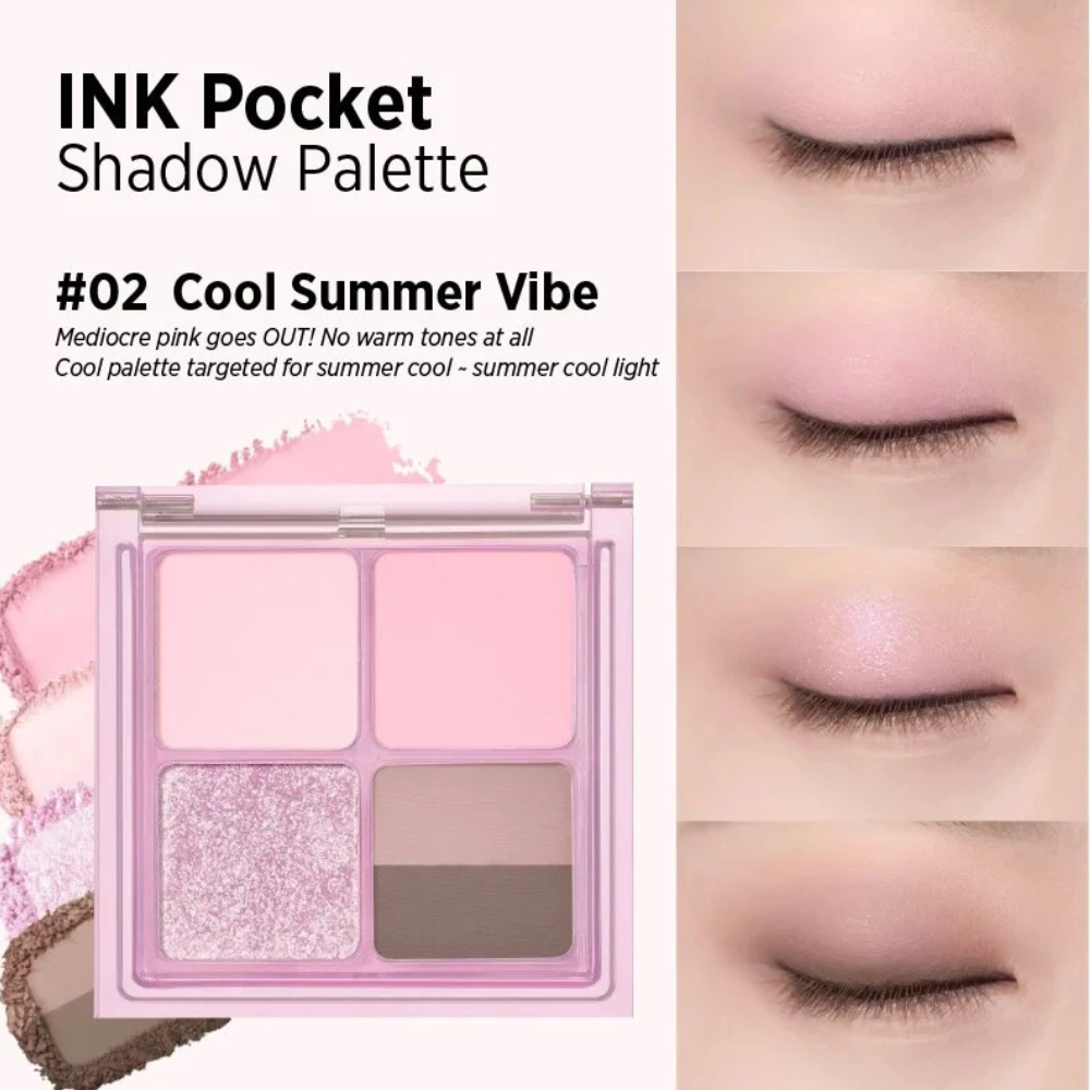 Phấn Mắt 4 Ô Peripera Ink Pocket Shadow Palette 6.4g