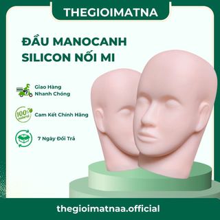 🔴Đầu Manocanh Silicon Mềm - Tập Nối Mi, Massage Trong Spa - TMV