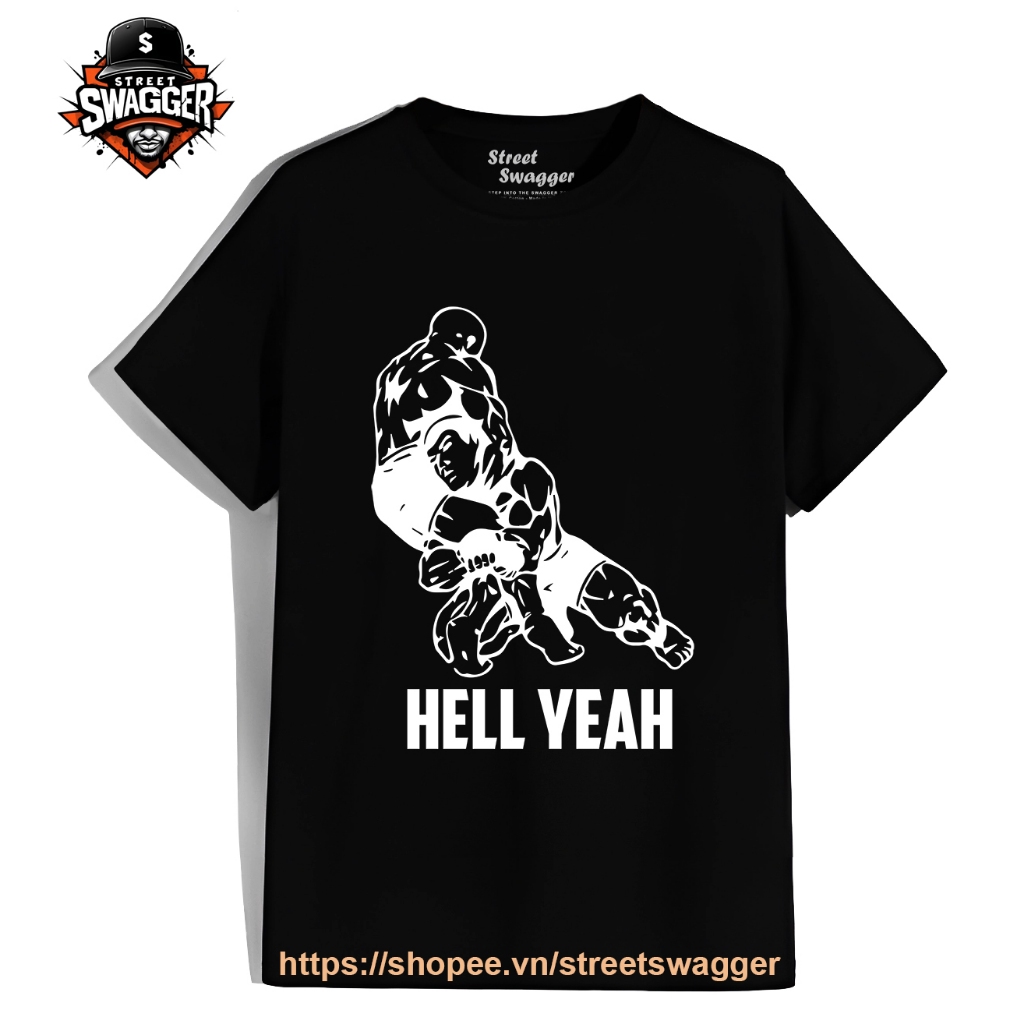 Áo Thun Xuất Mỹ Unisex Hell Yeah Shirt Wrestling Mixed Martial