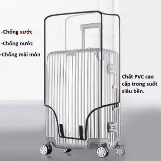  Túi Bọc Trùm Vali Trong Suốt Bản Chống Trầy Xước Chống Thắm Nước Bảo Vệ Vali Phụ Kiện Du Lịch Phệ 