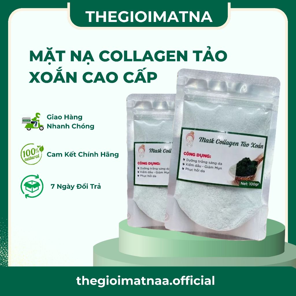 🌿🌿Siêu Phẩm Mask Collagen Tảo Xoắn Cao Cấp 🌿🌿
