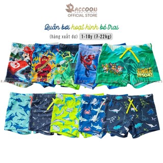 [1-10Y | 7-22KG | HM] Quần bơi bé trai dáng ôm chân chất co giãn tốt xuất dư
