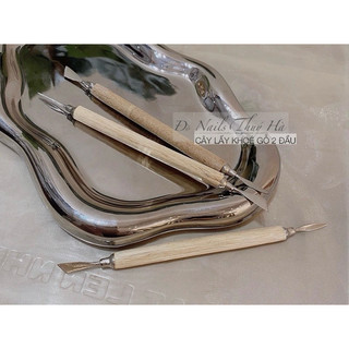 Cây lấy khoé gỗ 2 đầu nhỏ gọn, rất bén, giá rẻ Dụng cụ lấy khóe móng tay và chân chuyên dụng