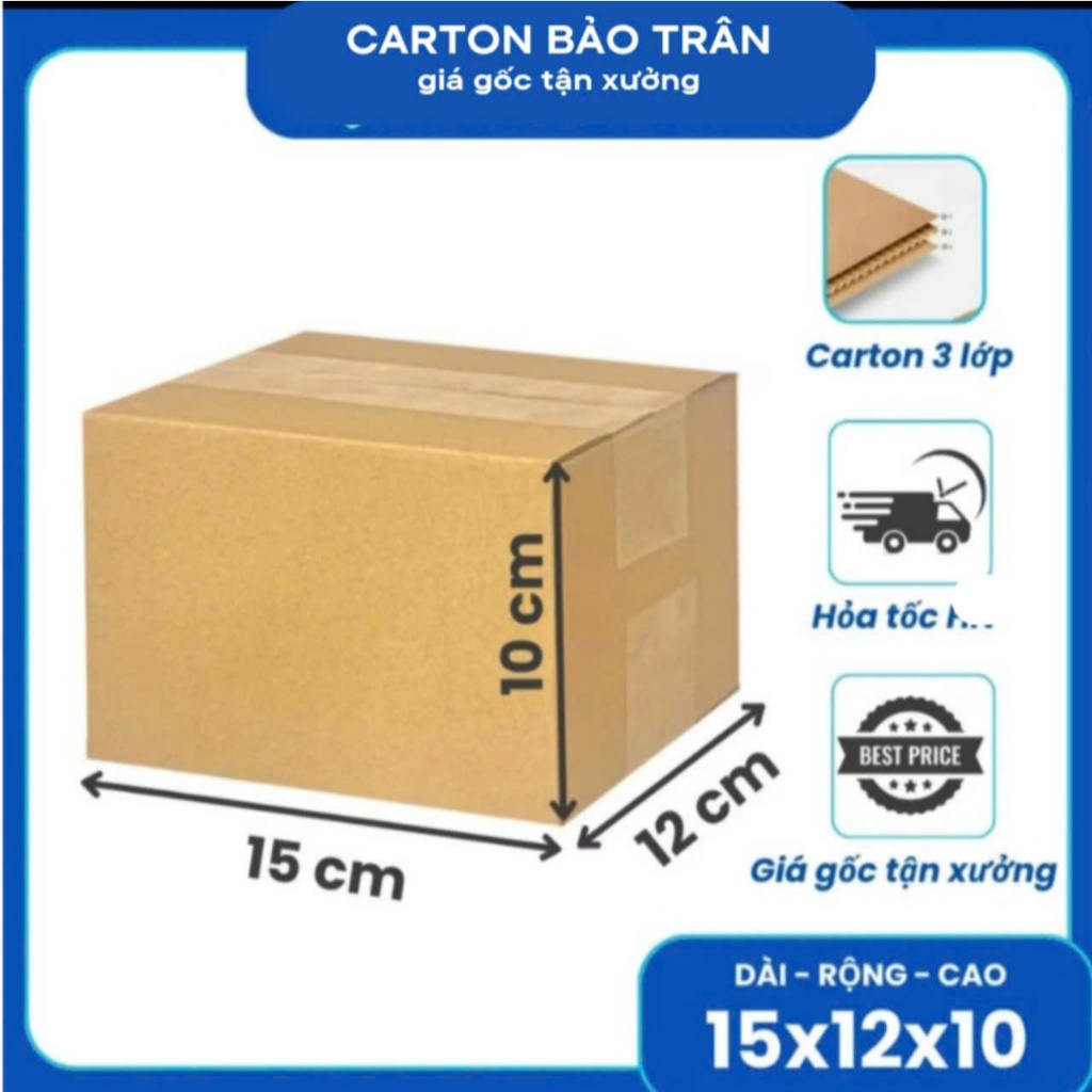15X12X10 Bộ 50 Thùng Carton