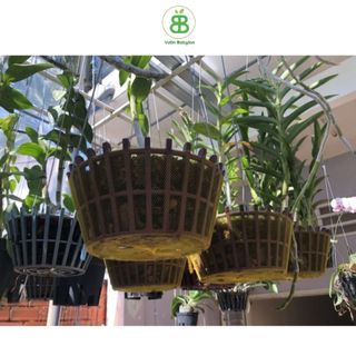 Lưới Bọc Chậu Lan , Size Lớn 50CM, Lót Đáy Chậu, Ngăn Rơi Vỡ Giá Thể, Phân Bón - 1 Cái