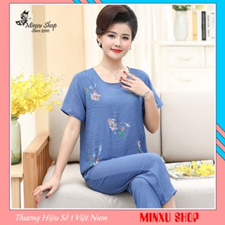 Bộ Trung Niên Mặc Nhà, Bộ Ngủ Vải Đũi - Sang Trọng, Thanh Lịch - Chất Đũi Mềm, Nhẹ, Mát