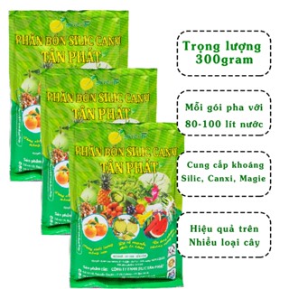  Combo 3 gói Phân bón SilicTP 300g dạng hạt dùng phun tưới hiệu quả cho cây ăn quả ăn củ và rau màu 