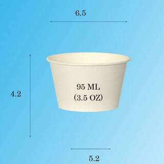 50 hủ sốt giấy 3.5oz 95ML (có nắp hoặc không nắp)
