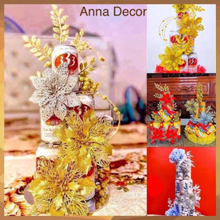 Set Trang Trí Tháp Nước Ngọt, Tháp Bánh,Oản- Phụ Kiện Tự Làm Trưng Ban Thờ, Thần Tài Dịp Tết Rước May Mắn Tài Lộc