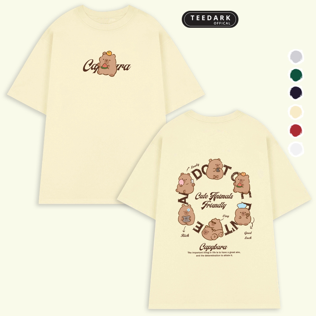 Áo Thun Nam Nữ, Áo Phông Unisex By TEEDARK Mã Capy Friendly Chất Cotton Mềm Mịn Form OverSize