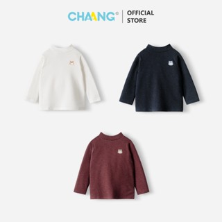 [CHAANG 6M-7Y] Áo giữ nhiệt cổ lọ dáng ôm Forest cho bé trai và bé gái chất liệu thu đông