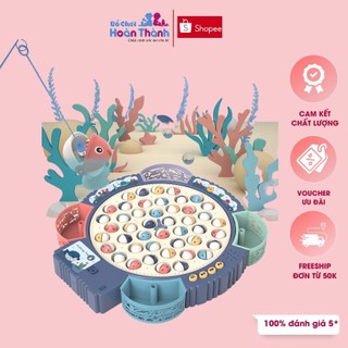  Đồ chơi câu cá điện trẻ em 45 con cá 4 cần câu nam châm 4 cần móc phù hợp cho bé 2 - 6 tuổi 