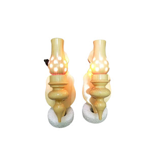 Đèn gỗ thông ốp tường 22cm ( kèm bóng đèn).