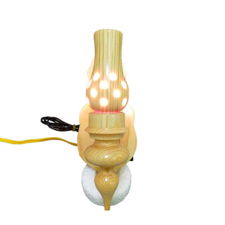 Đèn gỗ thông ốp tường 22cm ( kèm bóng đèn).