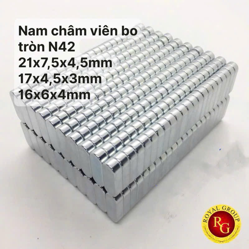 Nam châm viên đất hiếm bo tròn siêu mạnh N42