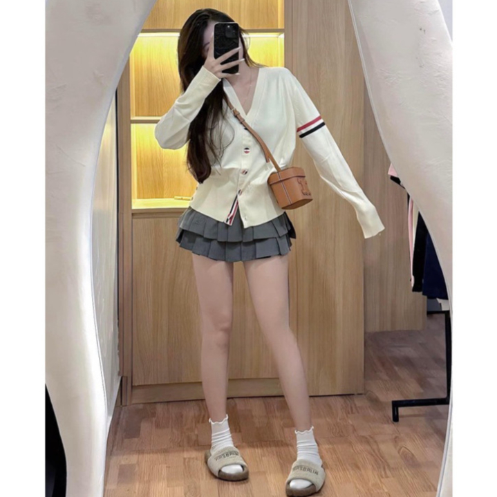 Áo len nữ, Áo len tay sọc hottrend - DP BOUTIQUE