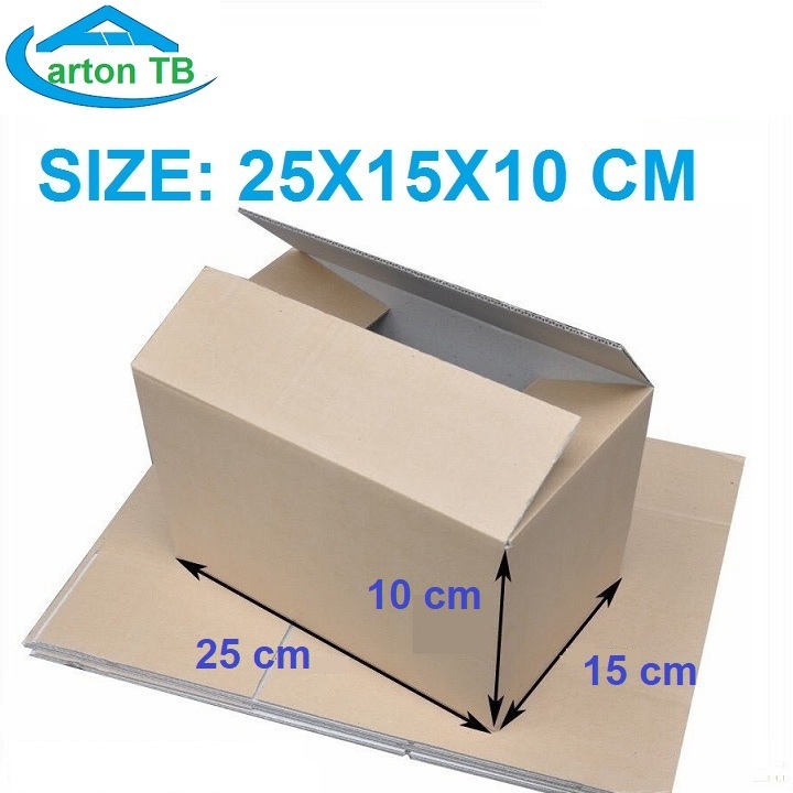 50 THÙNG CARTON 25X15X10 - FREESHIP