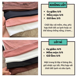 [SIZE S-3XL] Áo giữ nhiệt cổ 3cm (hàng Quảng Châu)