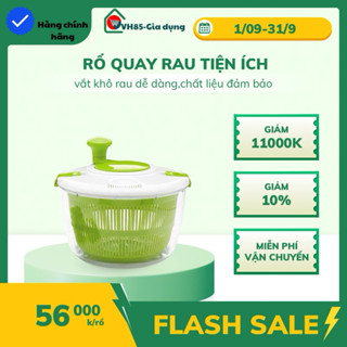 Rổ Quay Rau Ăn Sống 3L - Chính Hãng Nhựa An Toàn Tiện Lợi Vắt Rau Nhanh Bền Đẹp 