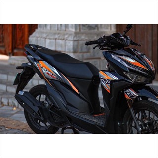 Tem Rời Xe Vario cam đen -TG Stickers